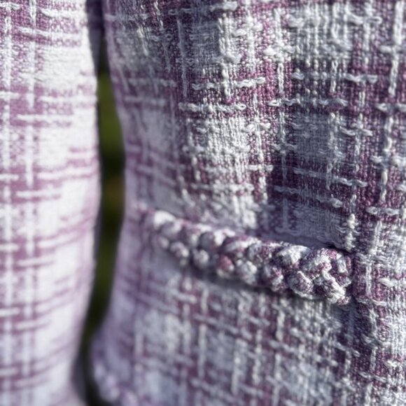 Theory Women's Braided Texture Blazer Sz 6 - Picture 5 of 10